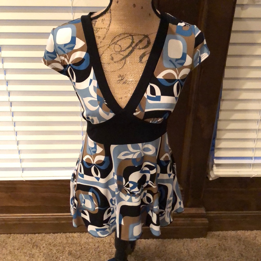 B Works short sleeve Blouse Size Large